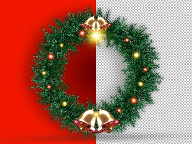 Couronne De Noël Premium Psd