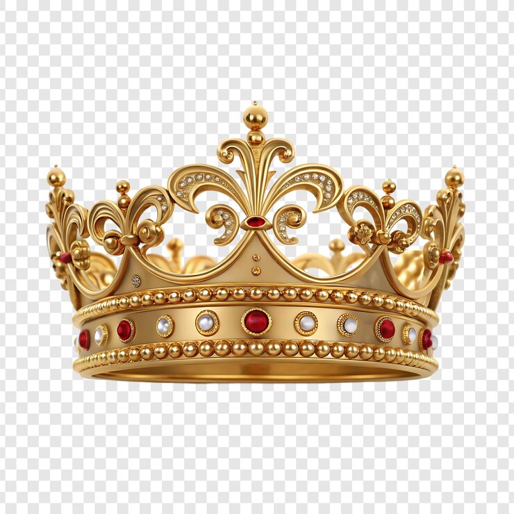 PSD une couronne d'or avec des bijoux