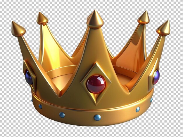 PSD une couronne royale en or avec des diamants.