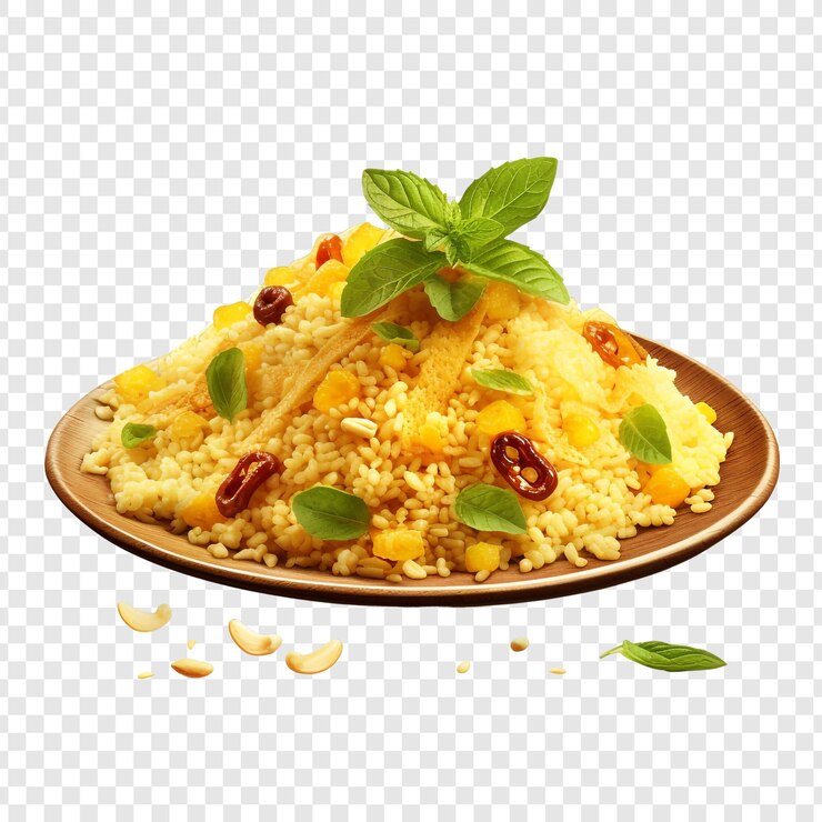 PSD couscous aislado sobre un fondo transparente