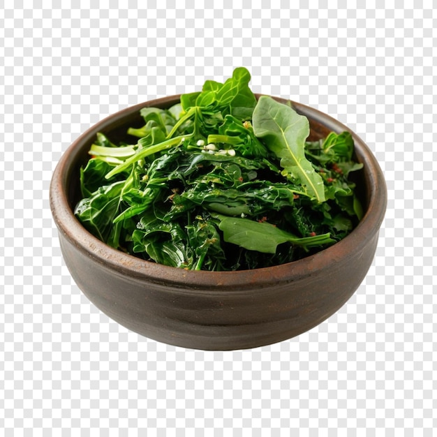 Couve de folhas verdes frescas em tigela de madeira Alimentos saudáveis