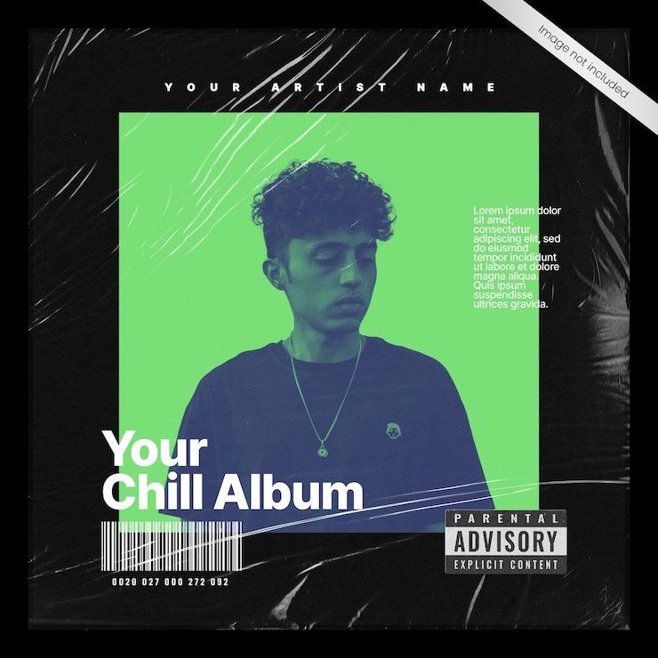 PSD couverture de l'album en plastique modèle psd 07