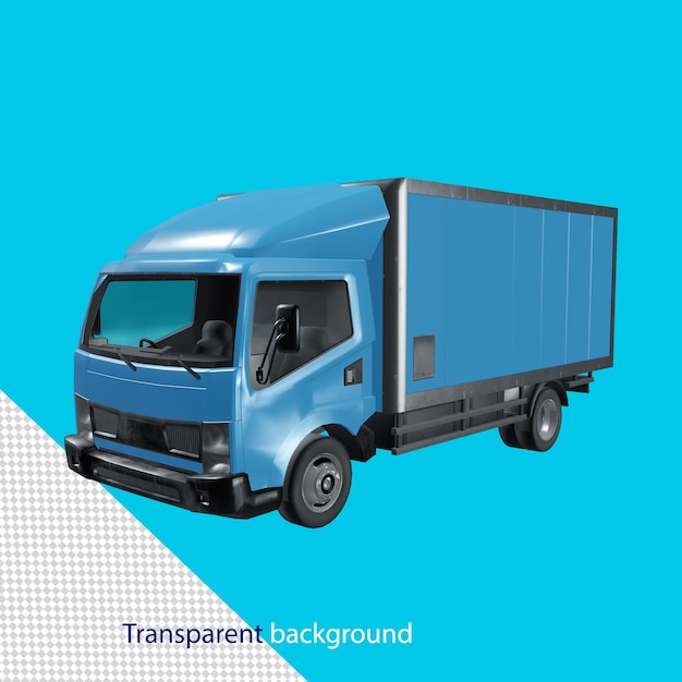 Couverture De Camion Van Rendu 3d De Haute Qualité Avec Fond Transparent