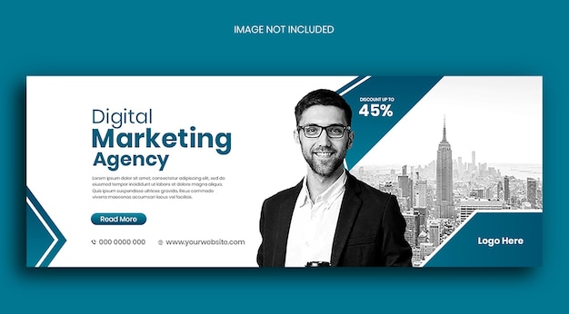 Couverture facebook de l'agence de marketing numérique