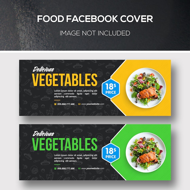 PSD couverture facebook alimentaire