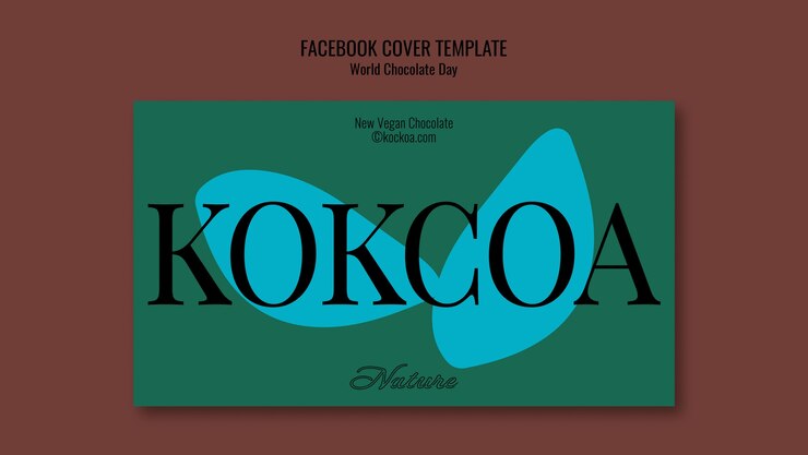 PSD couverture facebook de la célébration de la journée mondiale du chocolat