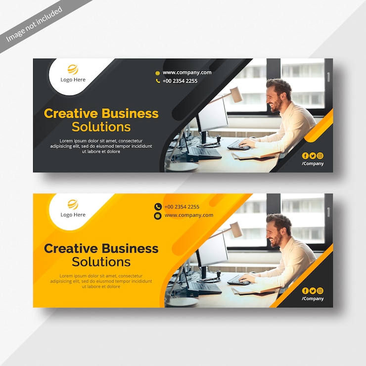 PSD couverture facebook d'entreprise