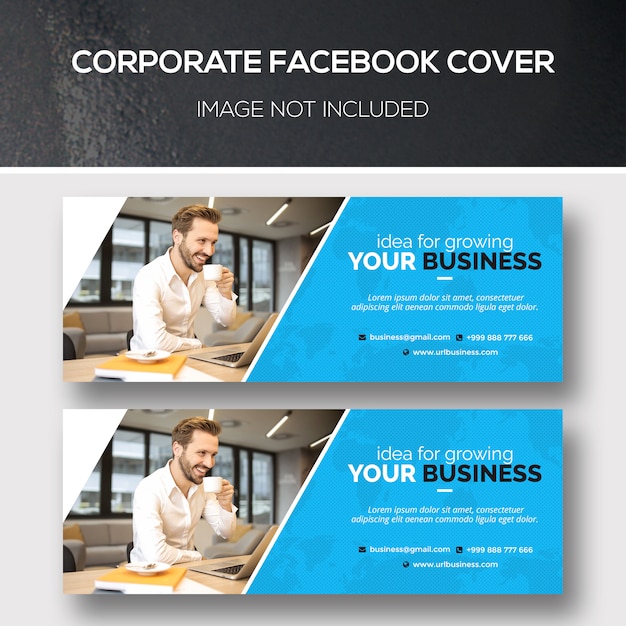 PSD couverture facebook d'entreprise