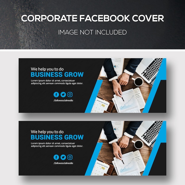 PSD couverture facebook d'entreprise