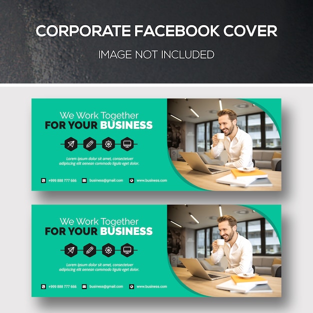 PSD couverture facebook d'entreprise