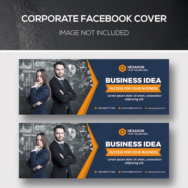 PSD couverture facebook d'entreprise