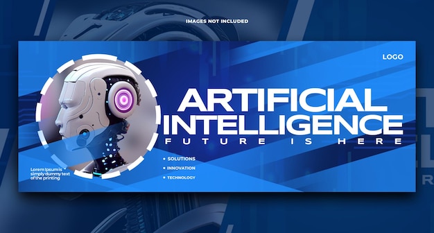 Couverture Facebook D'intelligence Artificielle Psd Gratuite