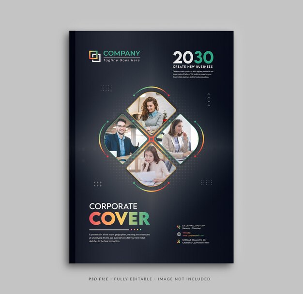 couverture de magazine et couverture de livre d'affaires