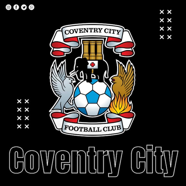 PSD coventry city fc fußball logo psd