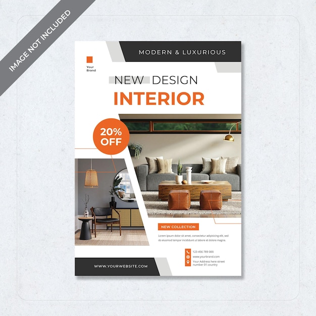 PSD cover magazine interior design neuer moderner cooler flyer