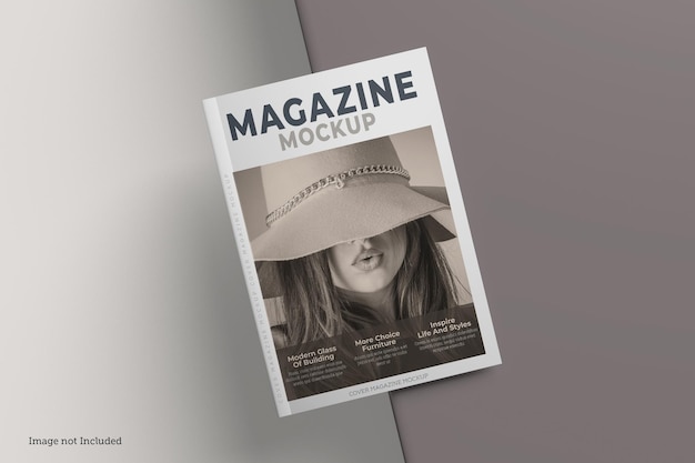 Cover magazine mockup rendering design