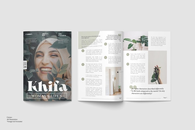 Cover magazine mockup