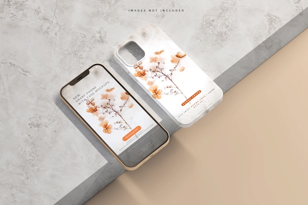 Cover per smartphone o mockup di custodia