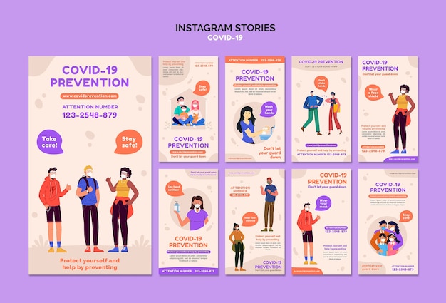 Covid 19 histoires Instagram