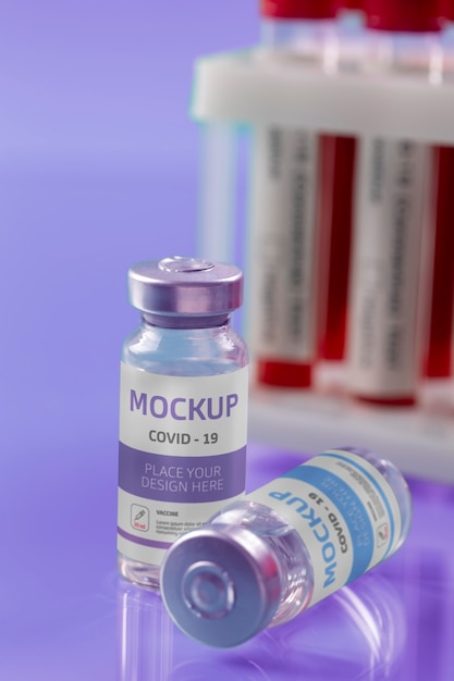 Covid-Impfstoff-Mockup-Design