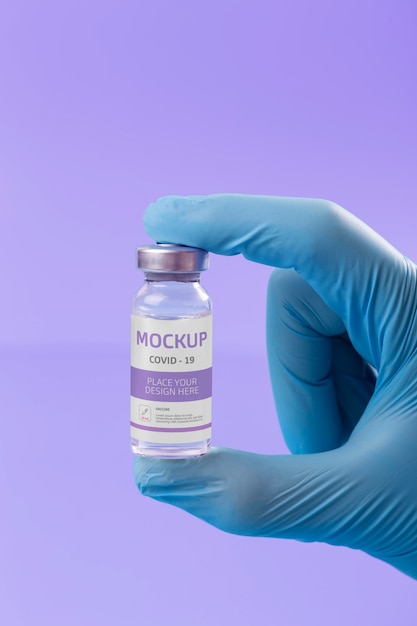 Covid-Impfstoff-Mockup-Design