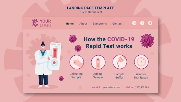 PSD covid schnelltest-landingpage