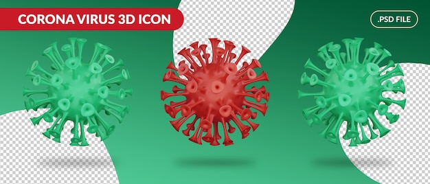 Covid-Virus-Symbol isoliert