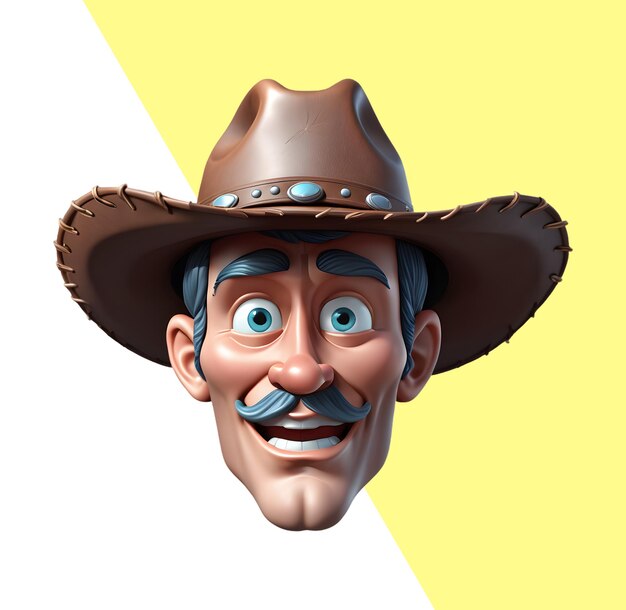 PSD cowboy em 3d