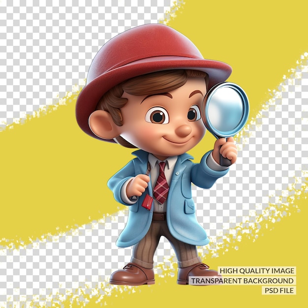 PSD cowboy3d png clipart trasfondo aislado transparente