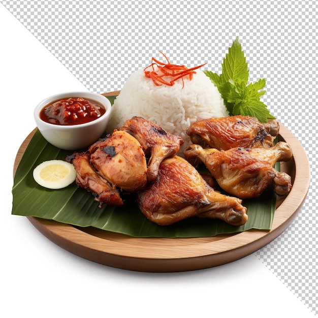 PSD cozinha indonésia ayam betutu isolado