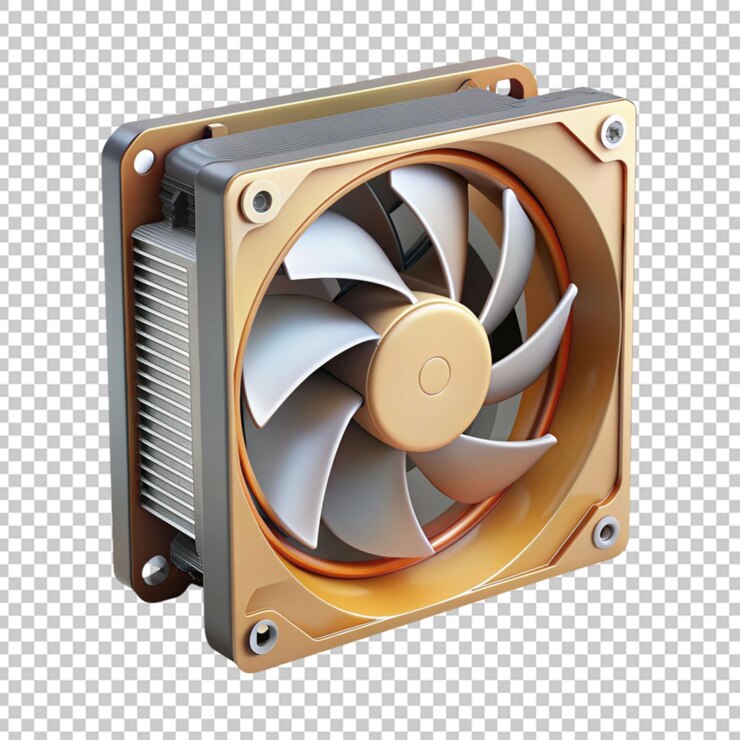 PSD cpu o ventilador de computadora aislado