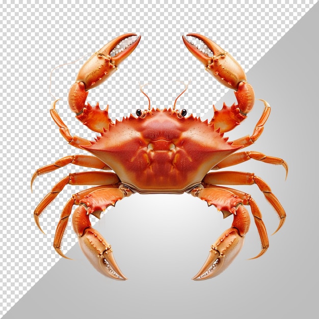 PSD crabe isolé sur fond blanc