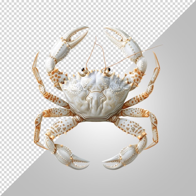 PSD crabe isolé sur fond blanc