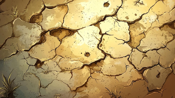 PSD cracked dry earth texture background