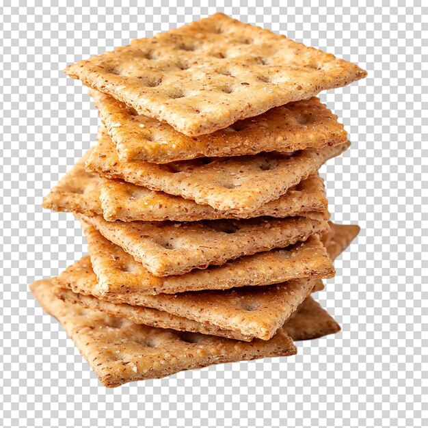 Cracker aislado sobre un fondo blanco