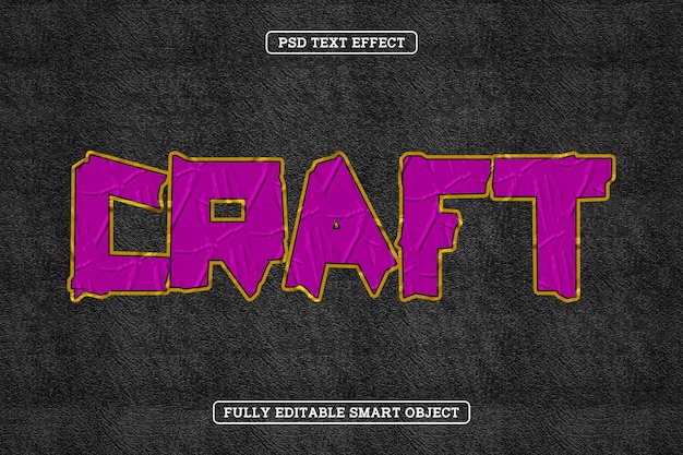 Crafty Duct Tape Text-Effekt