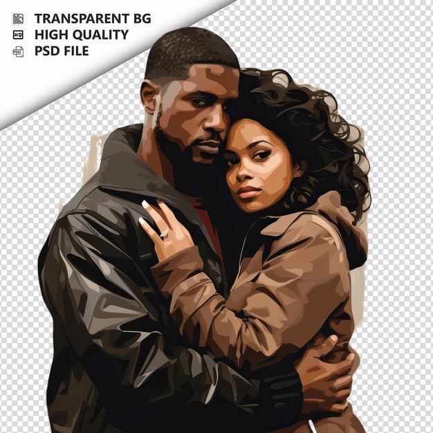 PSD cramped black couple flat icon estilo de fundo branco iso