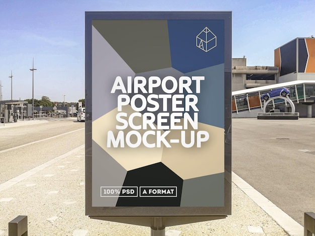 Écran d'affiche d'aéroport