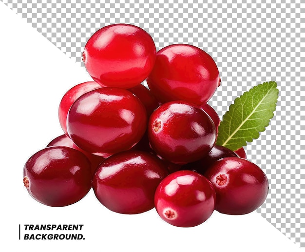 Cranberries isolados em white clipping path