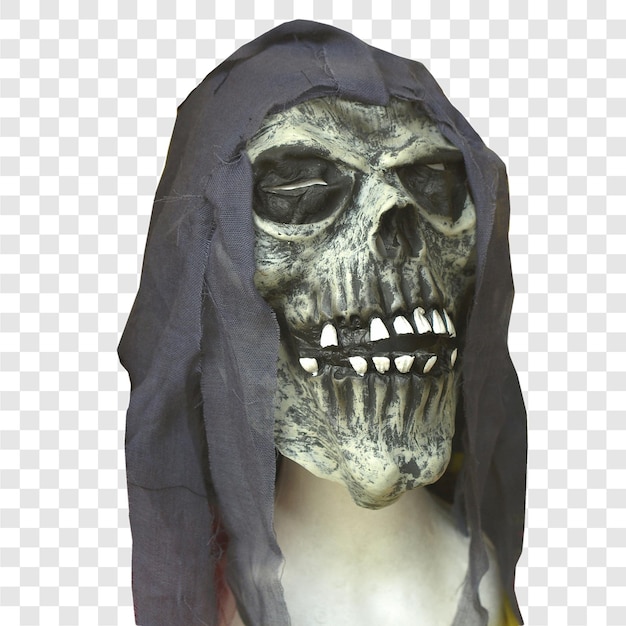 Le crâne d'Halloween est transparent.