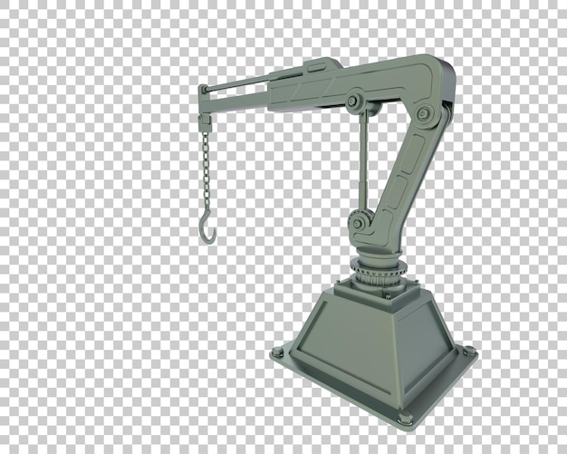 crane isolated on transparent background 3d rendering illustration