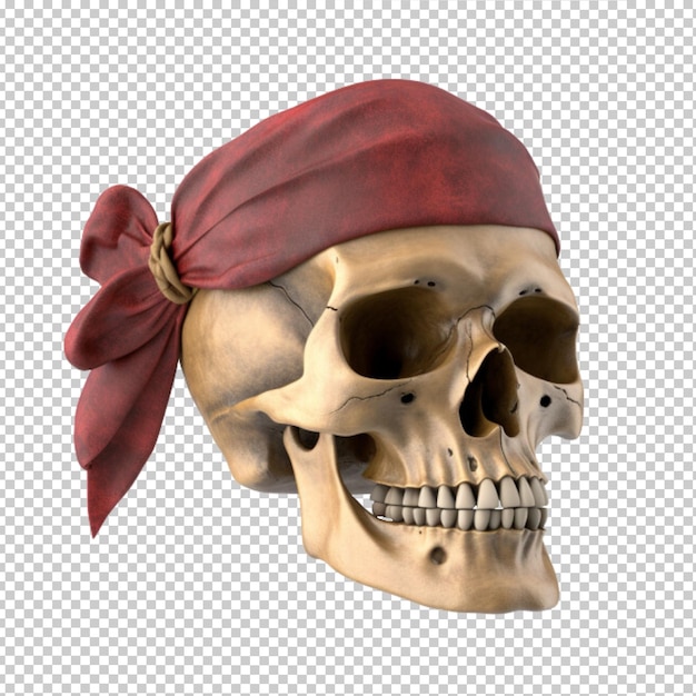 Cráneo de pirata sin fondo png