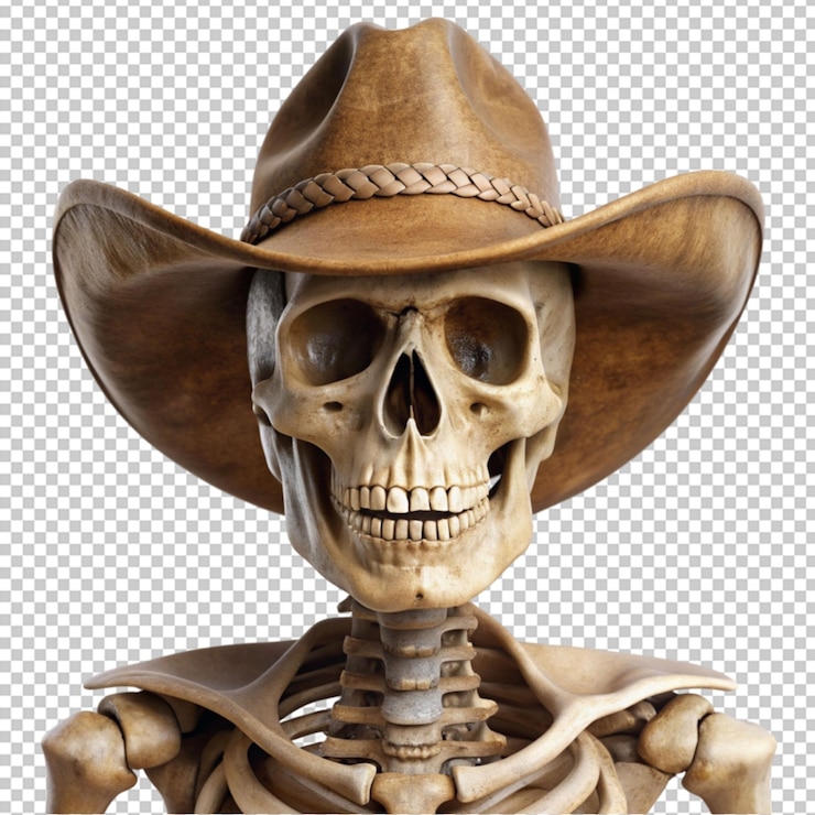 PSD cráneo con sombrero de alto