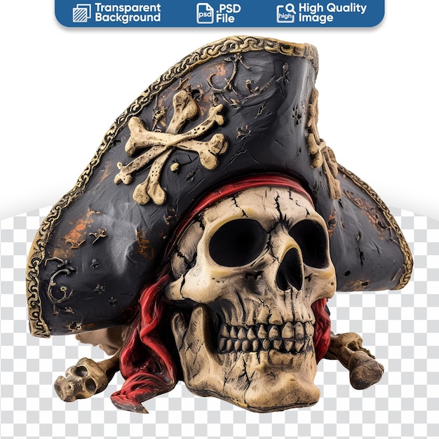 PSD el cráneo y el sombrero de los piratas un viaje fotográfico.