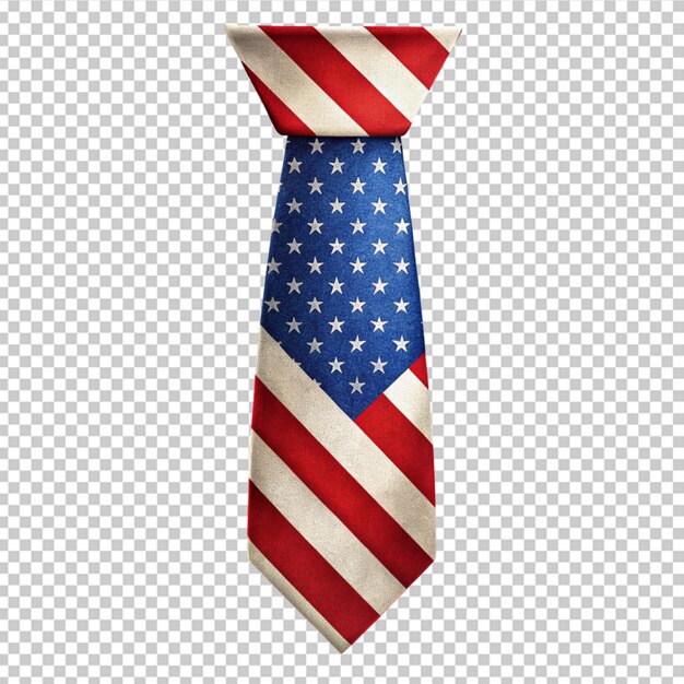 Une Cravate Avec Le Drapeau Des états-unis