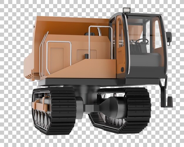 Crawler auf transparentem Hintergrund 3D-Darstellung