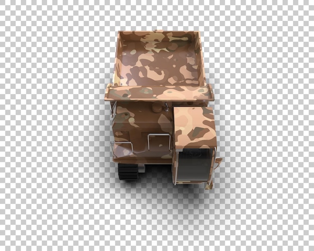 Crawler isoliert auf dem Hintergrund 3D-Rendering-Illustration