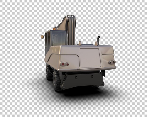 Crawler isoliert auf dem Hintergrund 3D-Rendering-Illustration