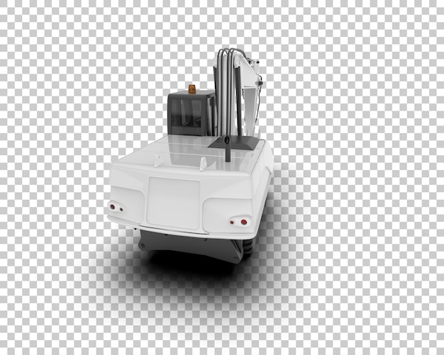 Crawler isoliert auf dem Hintergrund 3D-Rendering-Illustration
