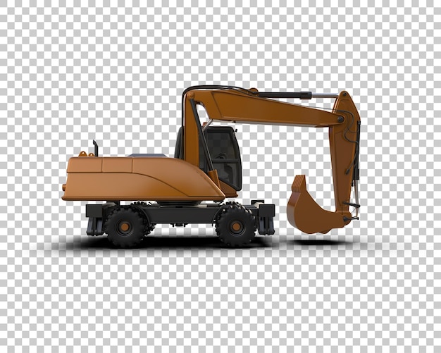 Crawler isoliert auf dem Hintergrund 3D-Rendering-Illustration